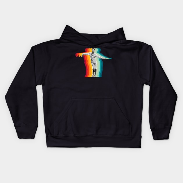 David Byrne Classic Rainbow Kids Hoodie by Hidarsup Bahagiarsa